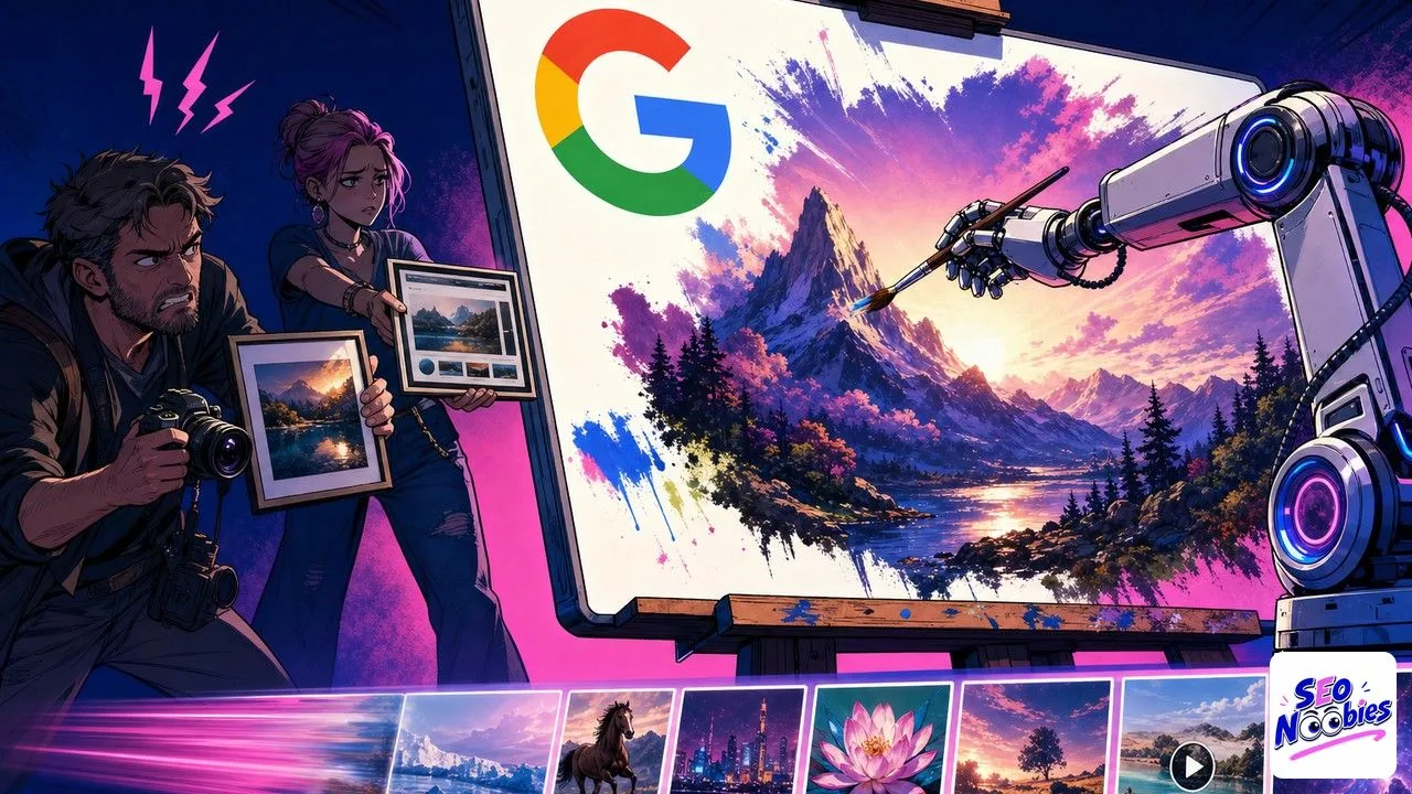AI Overviews generating its own image while ignoring the original website sources