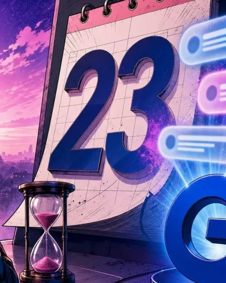 AI Overviews France calendar September 23 2026 displayed on screen with Google logo and map of France