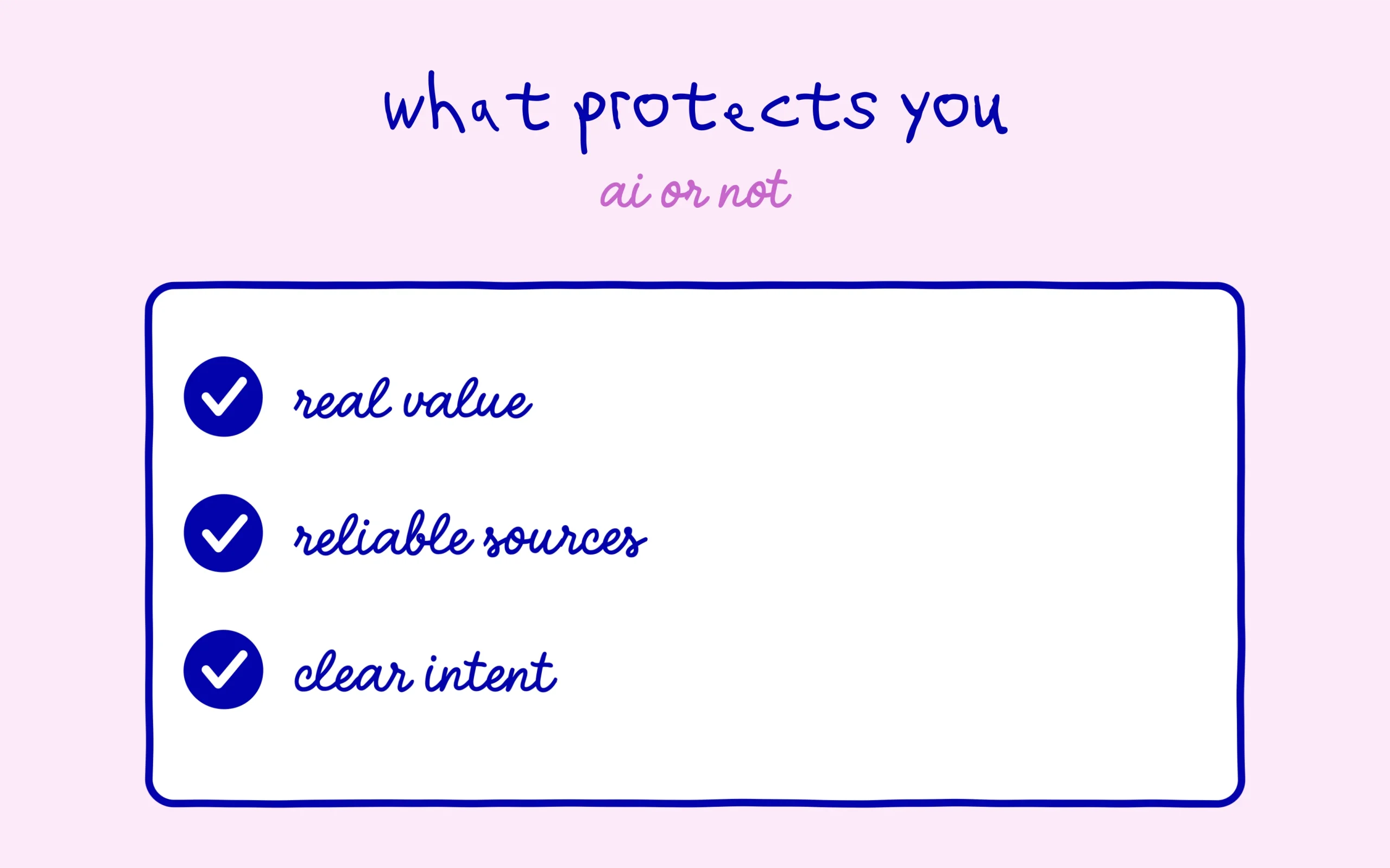 Quality wins over who wrote the text