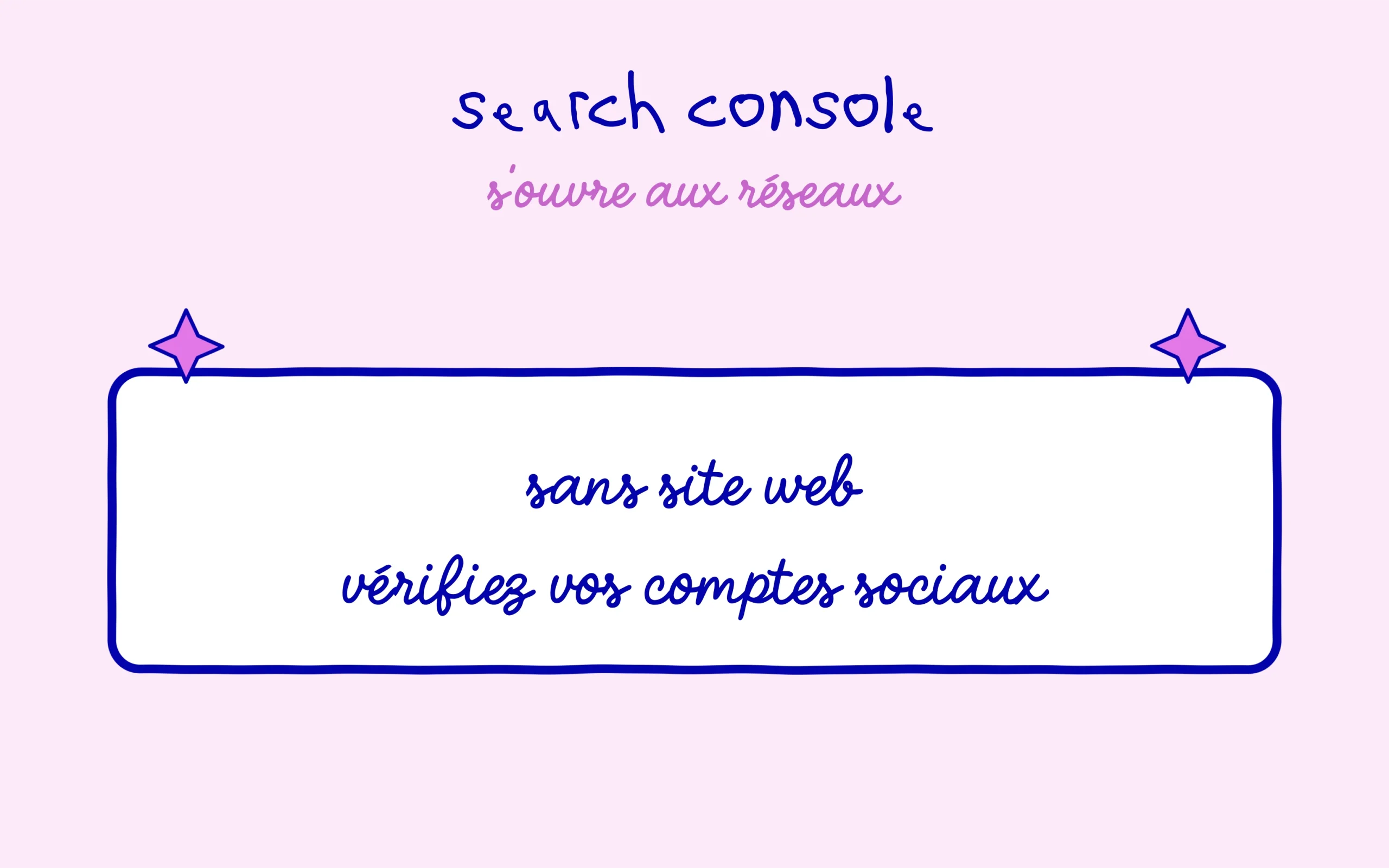 Search Console s'ouvre aux réseaux sociaux sans site web