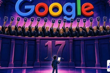 Google algorithms pictured as a panel of systems all voting at once on a single page