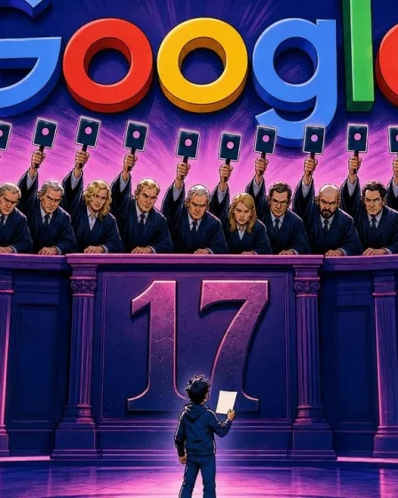 Google algorithms pictured as a panel of systems all voting at once on a single page