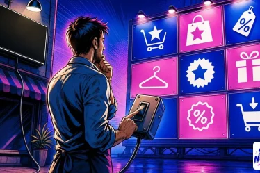 A shop owner hesitating over the switch that cuts their site from AI responses