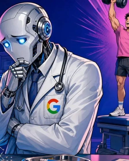 Rapport Generative AI figuré par un thermomètre fissuré face à un patient en pleine forme