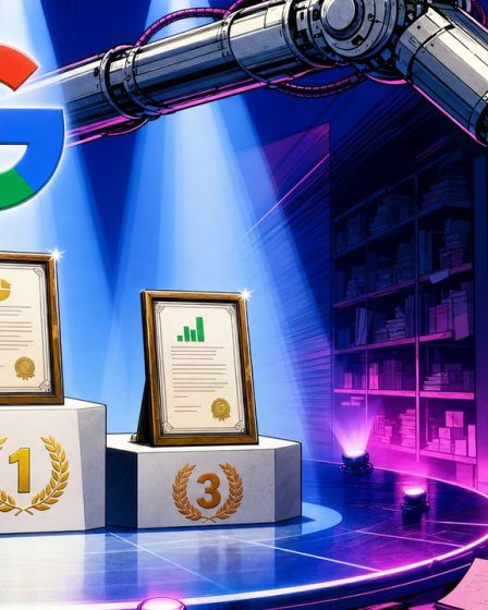 AI citations pictured as an empty Google podium while an assistant picks sources elsewhere