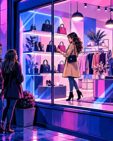 Search Console or Analytics pictured as two observers taking notes outside and inside a shop