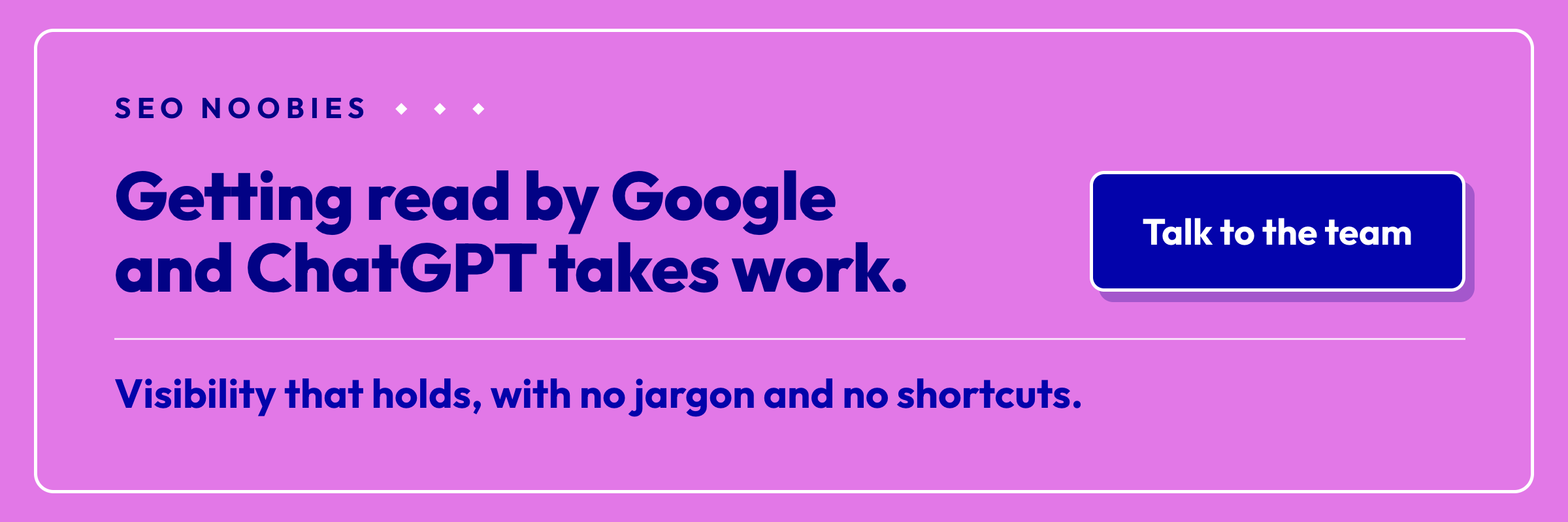SEO Noobies agency: audit and support for your search visibility