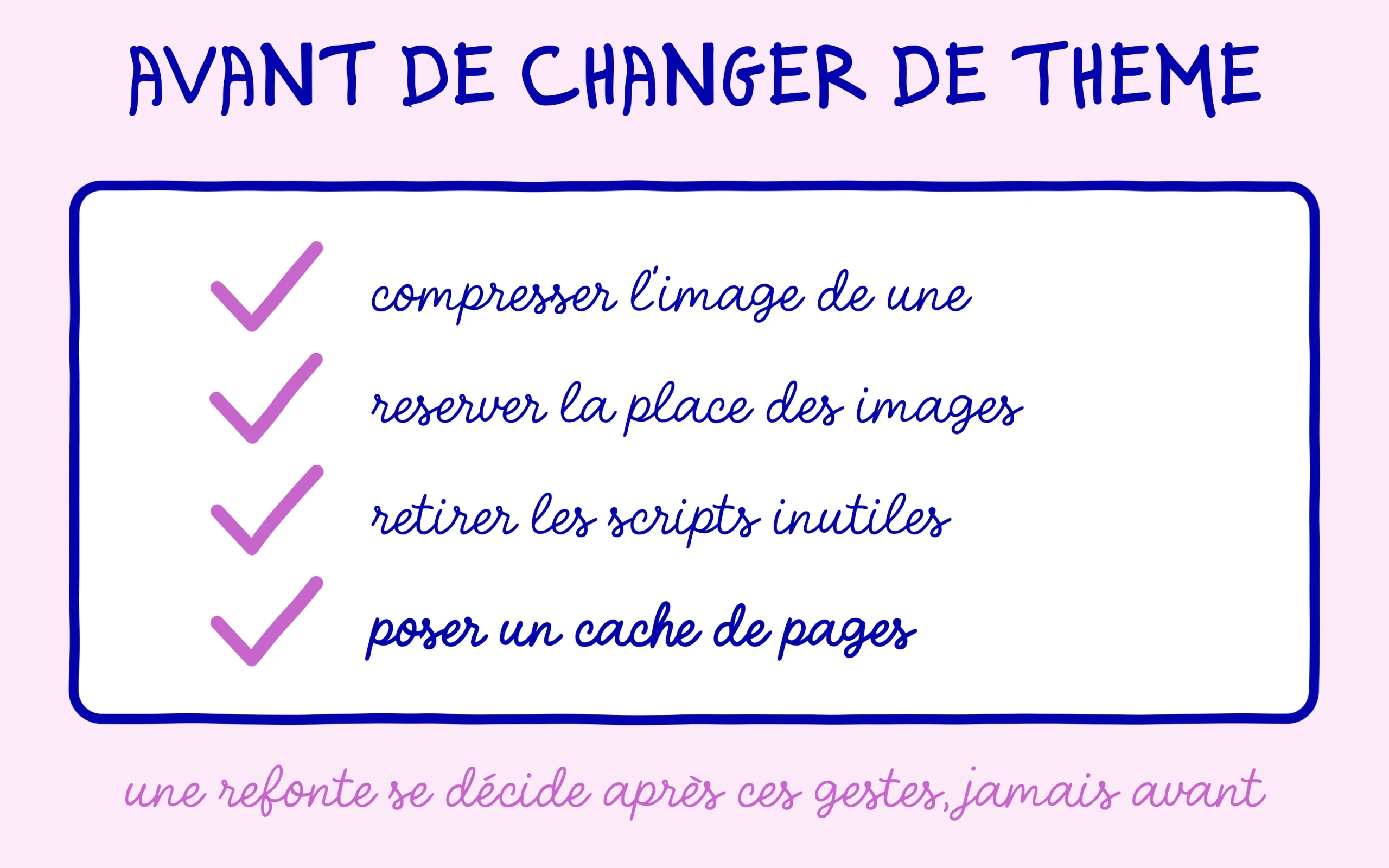 Quatre corrections à passer avant d'envisager de changer de thème WordPress