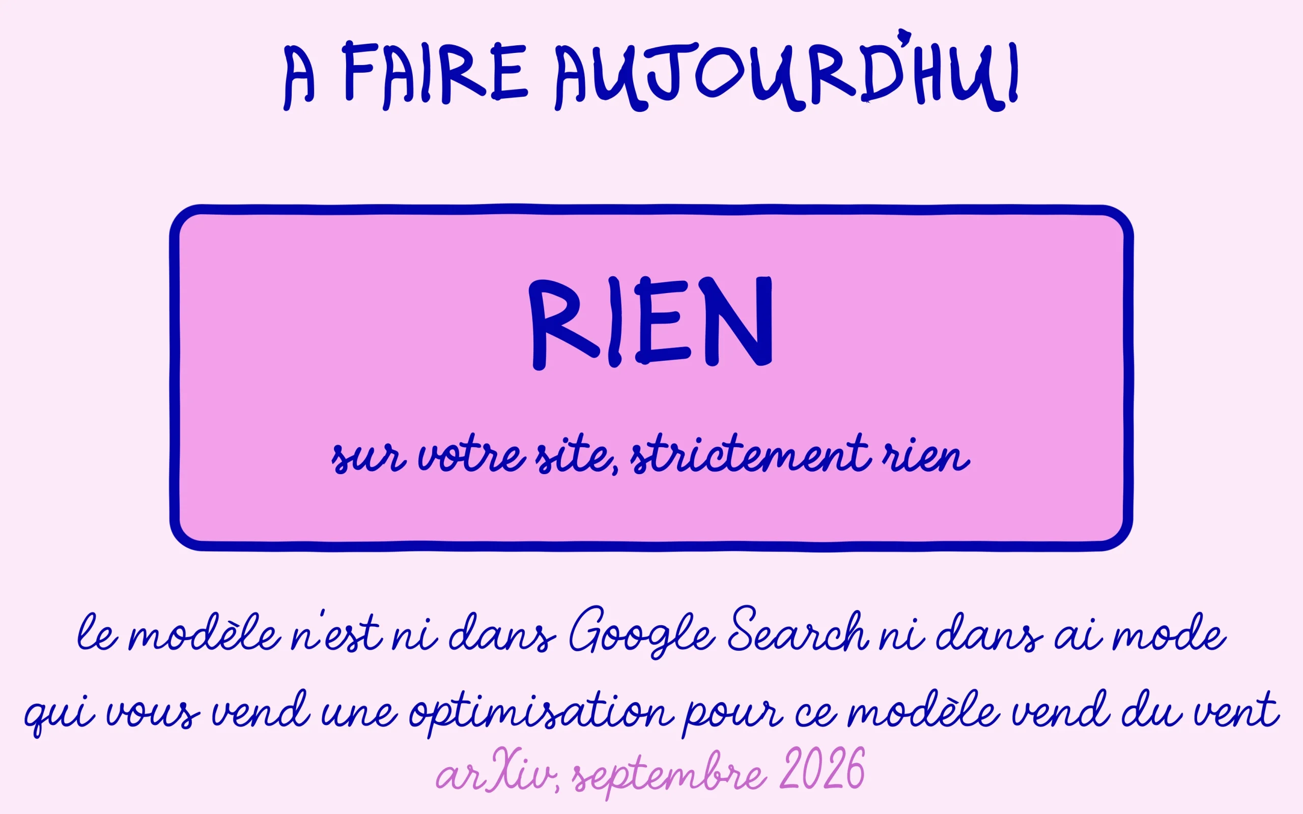 Rien à faire sur votre site : le modèle n'est déployé ni dans Google Search ni dans AI Mode