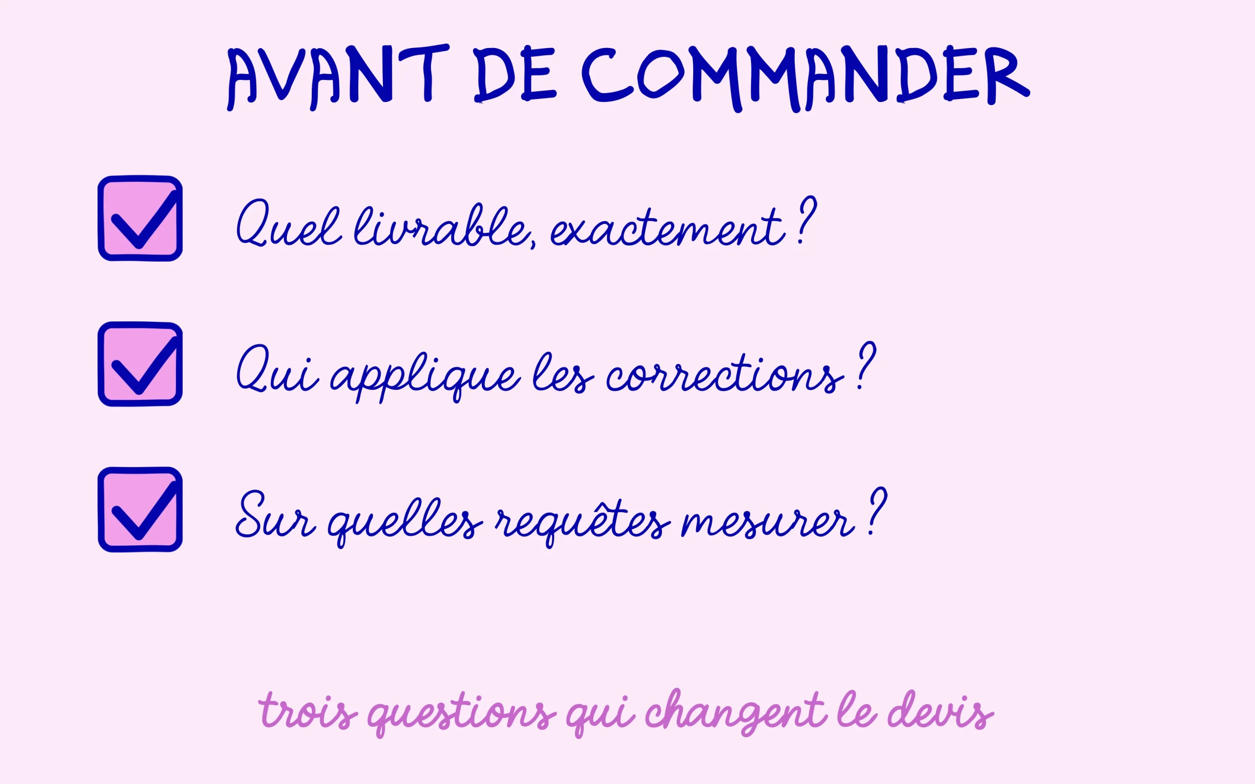 Demandes GEO : trois questions à poser avant de commander une prestation