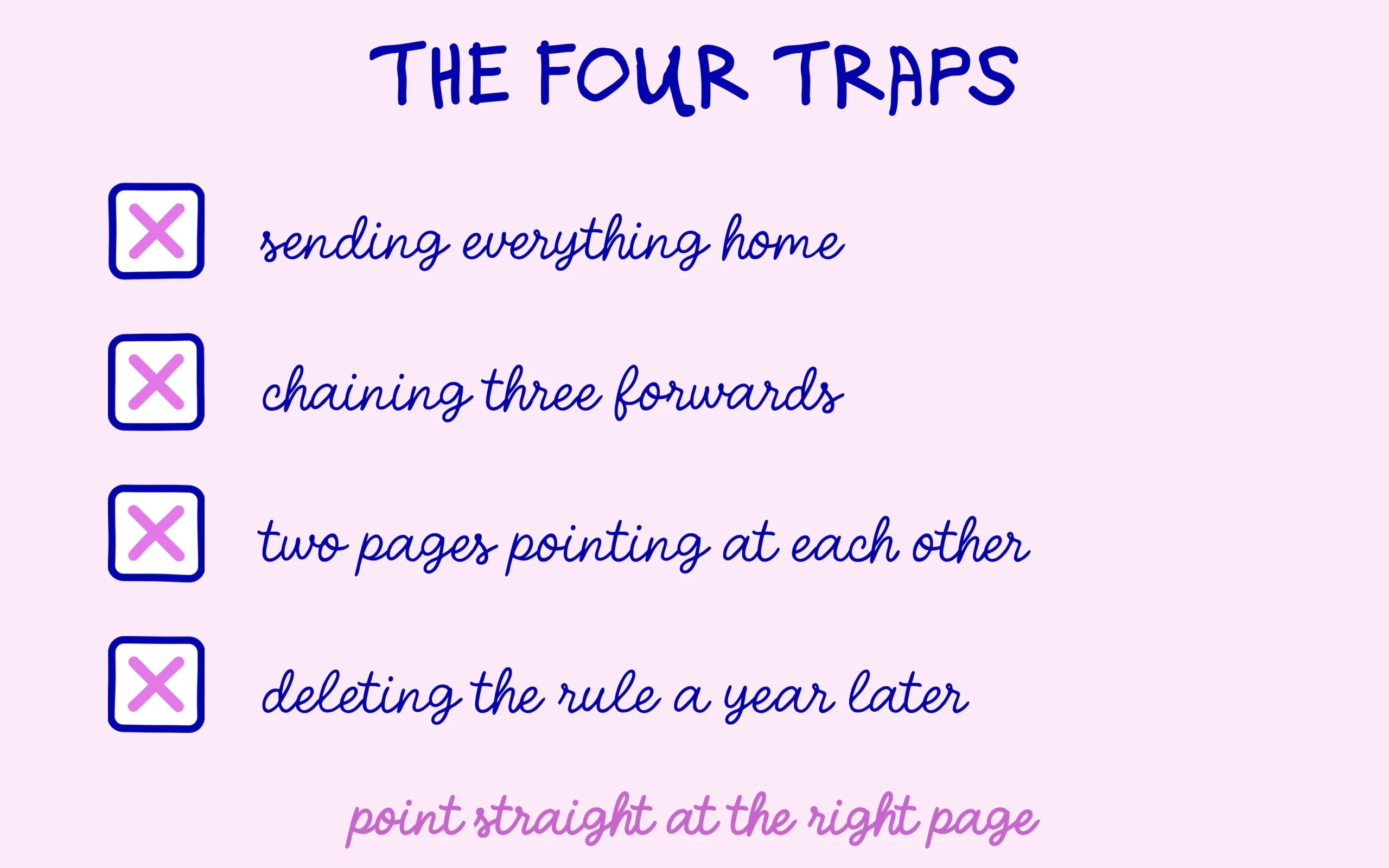 The four classic traps of a badly set 301 redirect