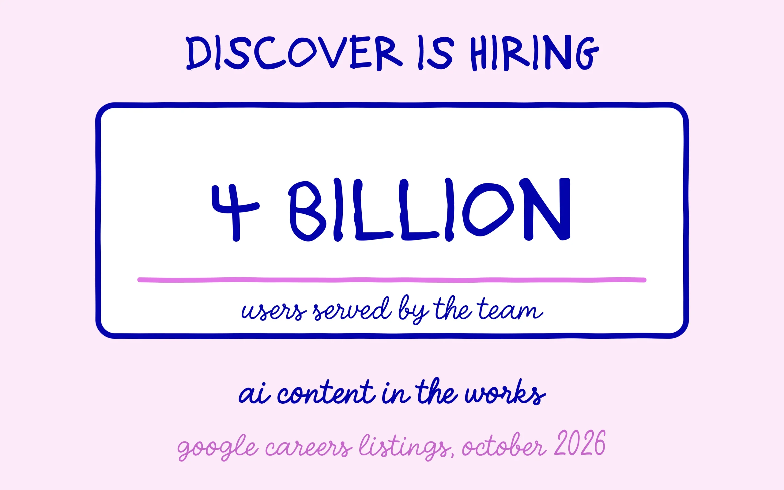 Google Discover: the hiring team serves 4 billion users and is preparing AI content